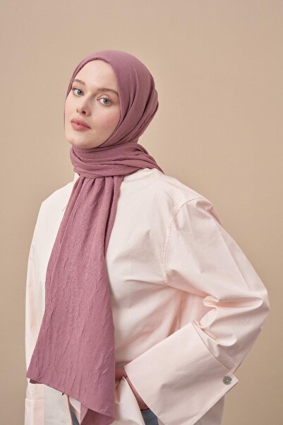 ARMANDA Bamboo Kraş Shawl 3285-Dried Rose