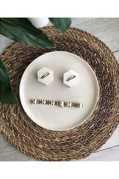 BALLEINE Μοντέρνος διακοσμητικός δίσκος / 2 θήκες για δαχτυλίδια / οργανωτής ...