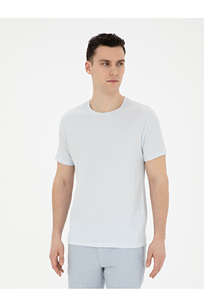 Pierre Cardin Ανοιχτό μπλε μπλουζάκι στενής γραμμής 50288914-VR095