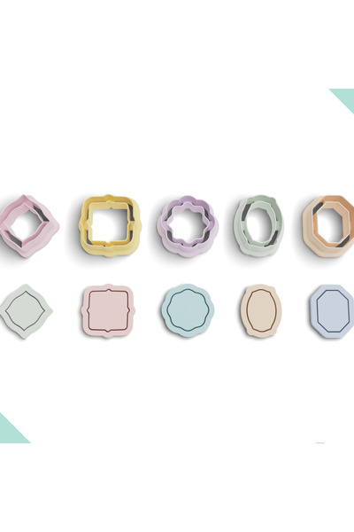 flament aşk إطارات أساسية حنين من طين البوليمر - 5 قوالب قطع نموذجية، رقم: 958