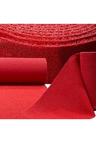 KADİRTARIM KAYMAZ TABAN HALI KIVIRCIK PASPAS 14 MM KIRMIZI SU EMİCİ İŞ YERİ APARTMAN KAYMAZ KIVIRCIK PASPAS