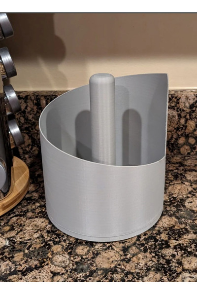 3DAKSESUAR Spiral Dikey Kağıt Havluluk Siyah & Beyaz & Gri