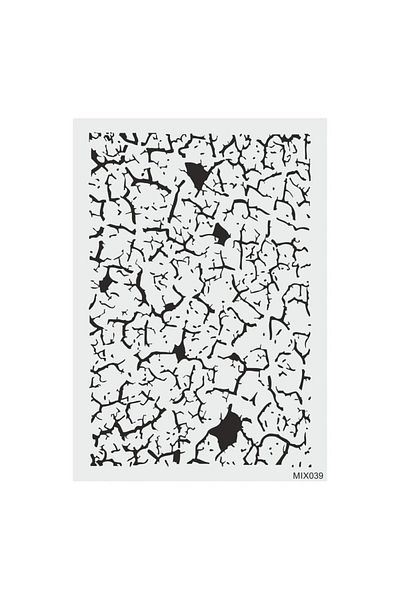 STENCİLTASARIM Stencil Design Mix039 Wall Wooden Glass Painting Pattern