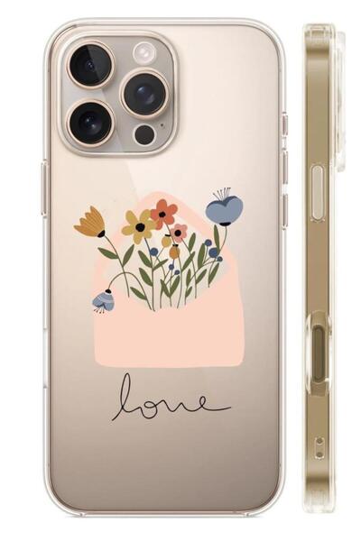 3GEN CASE İphone 16 Pro Max Uyumlu Desenli Şeffaf Silikon Kılıf