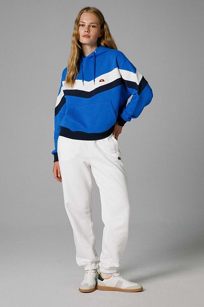 Ellesse Sweat cu glugă supradimensionat din bumbac colorblock SWEAT EF178