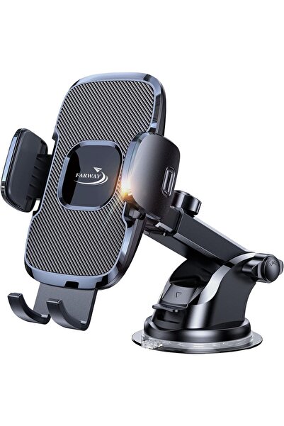 Farway Araç İçi Vantuzlu Premium Telefon Tutucu Cam ve Torpido İçin