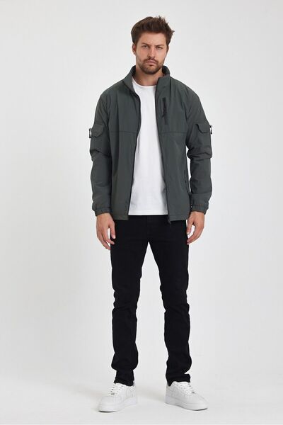 twentyfive25 Outdoor Multi-Pocket Tactical Lycra Color Seasonal Men's Coat