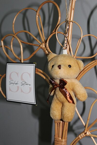 Salish سلسلة مفاتيح الدببة القطيفة، زخرفة مرآة الرؤية الخلفية، سحر حقيبة الدببة