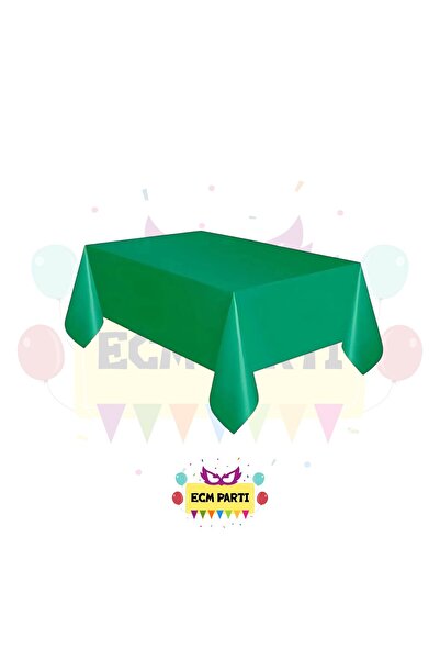 ECM PARTI Solid Color Green Disposable Table Cloth