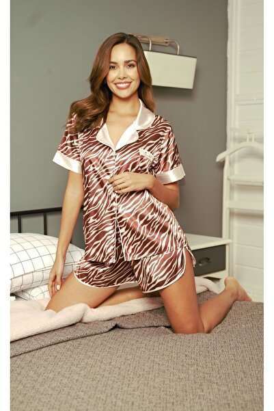 MOONGIRL Women's a Quality Satin Dressing Gown Nightgown Set