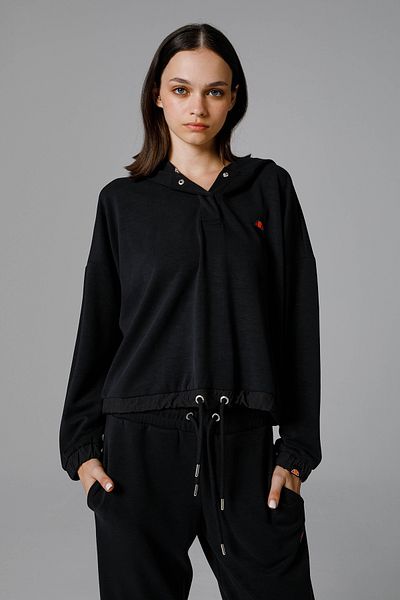 Ellesse Суитшърт с качулка от модал, стандартна кройка и копчета EF209
