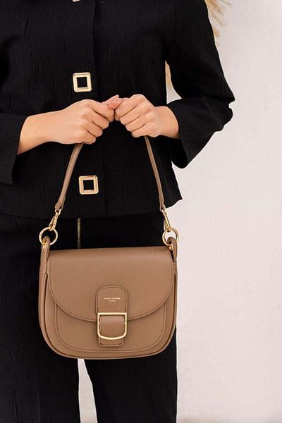 David Jones Stone Colored Women's Shoulder Bag