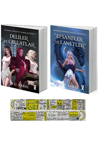 Dex Hepimiz Gökyüzü Olmak İstedik 2 Kitap Set-Deliler ve Cellatlar - Efsanele...