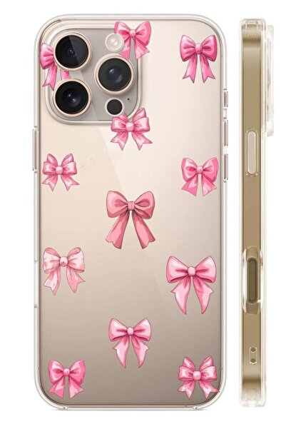 3GEN CASE حافظة سيليكون شفافة متوافقة مع هاتف آيفون 16 برو ماكس (مع نمط الشريط)