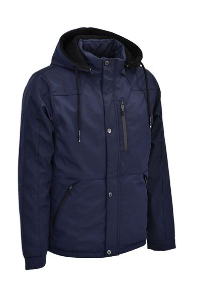 DYNAMO Men's Plus Size Hooded Sports Coat 1-3134 Bgl-St04006