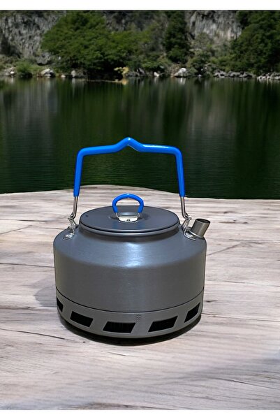 CAMPOUT Kamp piknik çaydanlık 1.1Lt minik küçük çaydanlk erken kaynatma ısı k...