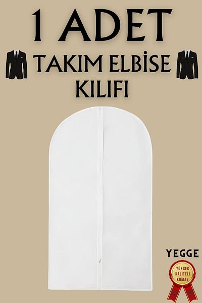 YEGGE Suit Cover, Clothes, Clothes Protection Carry Cover, White Camber, Clothes Cover