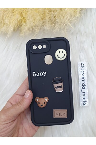 Aksesuarda Moda 0PPO  A5S - AX7 - A12  UYUMLU FİGÜRLÜ SİLİKON KILIF