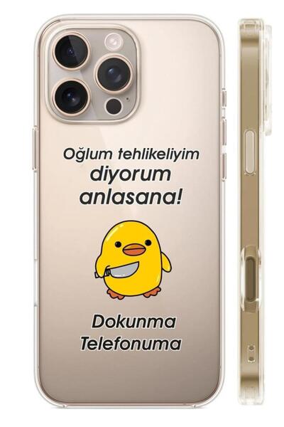 3GEN CASE İphone 16 Pro Max Uyumlu Desenli Şeffaf Silikon Kılıf