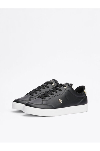 Tommy Hilfiger ESSENTIAL CHIC COURT SNEAKER Kadın siyah Sneaker FW0FW08322BDS