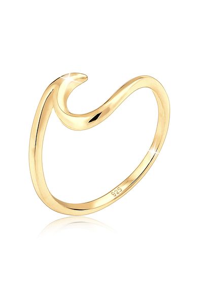ELLI Ring Ladies Wave Optics Trend In 925 Sterling Silver
