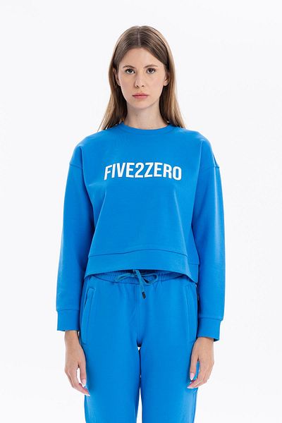 GMG FIRENZE Crew Neck Numerology Printed Women's Sweatshirt