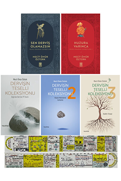hayykitap Mecit Ömür Öztürk 5 Kitap Set/Sen Derviş Olamazsın+Huzura Varınca+D...