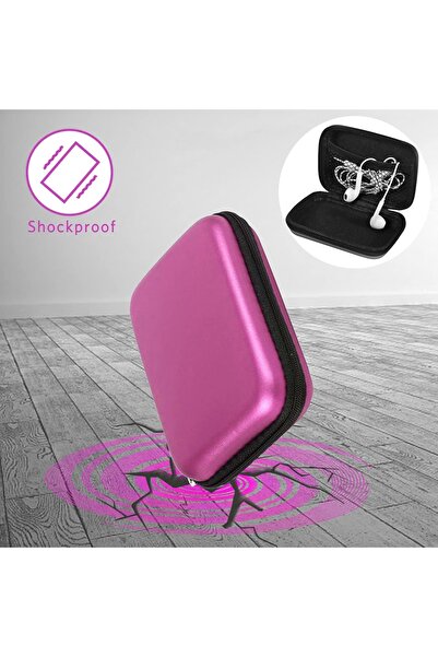 Boldy Mini Seyahat Organizer - Aksesuar Çantası-Kulaklık Çantası -Şarj Kablo Organizer-Mini Kablo Çantası