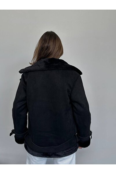 Foot sneakerss Yeni Sezon Kadın Içi Rapitli Kemer Detaylı Zr Deri Süet Mont