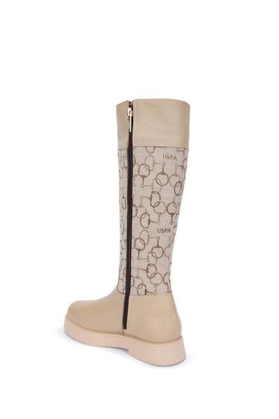U.S. Polo Assn. Women's Beige Boots