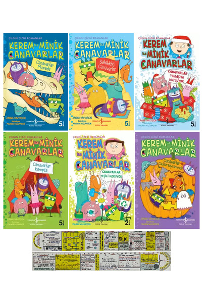 TÜRKİYE İŞ BANKASI KÜLTÜR YAYINLARI Kerem ile Minik Canavarlar 7-8-9-10-11-12...