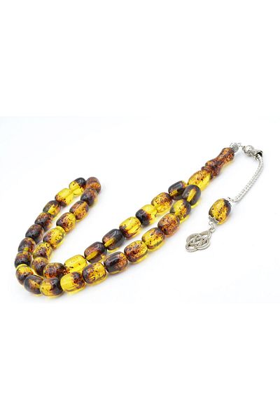 Murty99 Damla Chihlimbari Similar Cu Look Goliat Cu Cut Fossil Powder Chihlimbari Tasbih