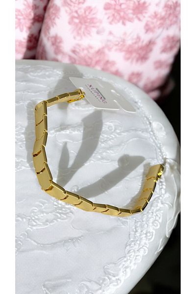 İNN JEWELLERY سوار Xuping Vip على شكل سلسلة - مضاد للتشويه ومضاد للحساسية