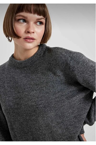 GAJA Women's Knitwear Regular Fit Crew Neck Extra Soft Wool Textured Oversize...