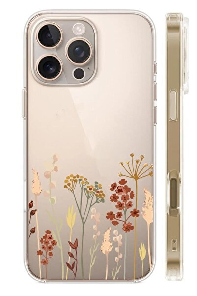 3GEN CASE iPhone 16 Pro Compatible Patterned Transparent Silicone Case