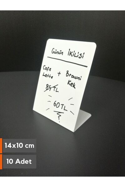 Şeffaf Etiket 10 komada brisivih belih etiketa 14x10 cm, ploča sa imenom, inf...