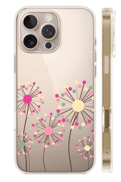 3GEN CASE İphone 16 Pro Uyumlu Desenli Şeffaf Silikon Kılıf