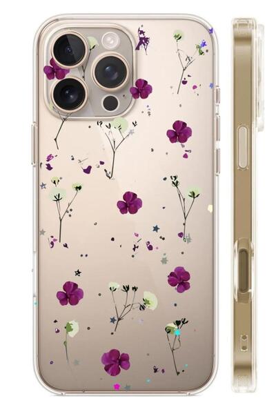 3GEN CASE İphone 16 Pro Uyumlu Desenli Şeffaf Silikon Kılıf