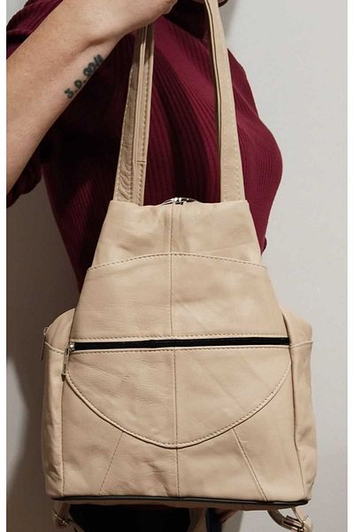 atter Rucsac de lux din piele naturală