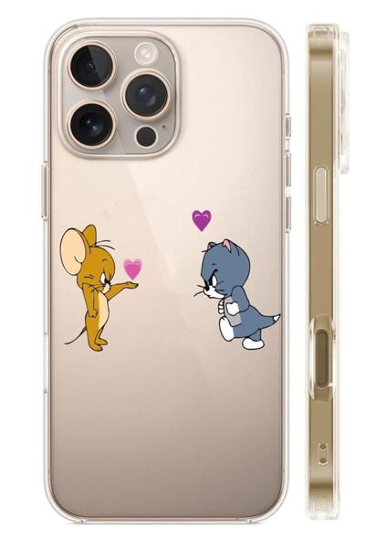3GEN CASE İphone 16 Pro Uyumlu Desenli Şeffaf Silikon Kılıf