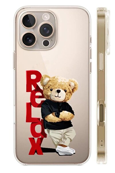 3GEN CASE İphone 16 Pro Uyumlu Desenli Şeffaf Silikon Kılıf