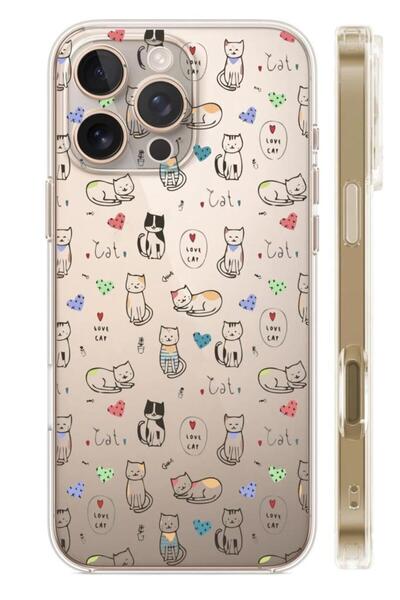 3GEN CASE İphone 16 Pro Uyumlu Desenli Şeffaf Silikon Kılıf