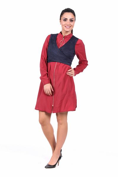 GAJA Rochie de damă 18w7107 cu fermoar și vestă dublu? Calendarul