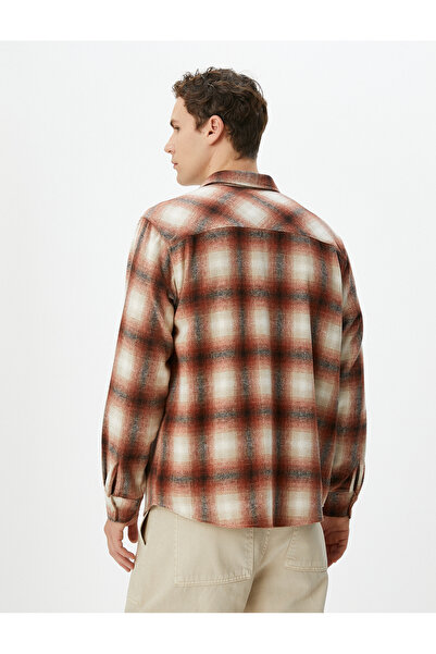 Koton Cămașă Lumberjack Buzunar Detaliat Guler Clasic Mânecă Lungă