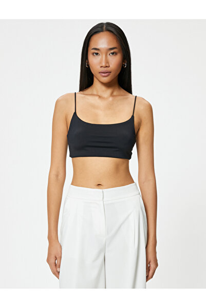 Koton Βασικό εσώρουχο με λεπτό λουράκι, κομμένο στο κάτω μέρος, λεπτή εφαρμογή