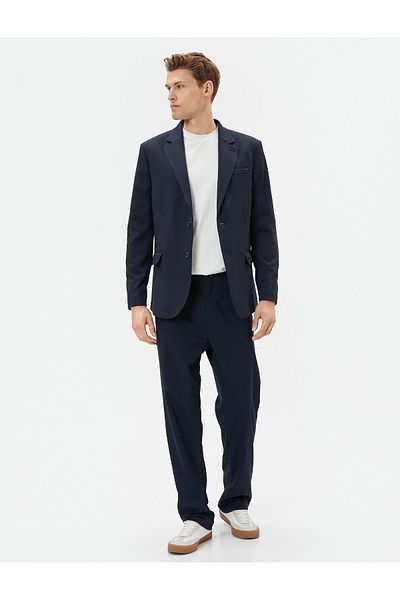Koton Сако Блейзър Slim Fit джоб с детайлна моно яка с копчета