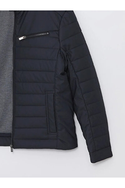 LC Waikiki LCW Vision Lacivert Slim Fit Dik Yaka Erkek Deri Görünümlü Mont İMREX GLOBAL