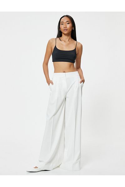 Koton Slim Fit Crop Athlete - Basic Model with Thin Straps