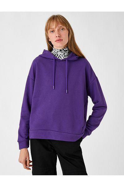 Koton Hooded Sweatshirt with Side Pocket