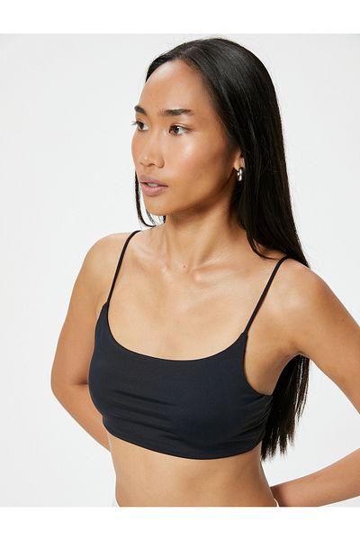 Koton Slim Fit Crop Athlete - Basic Model with Thin Straps